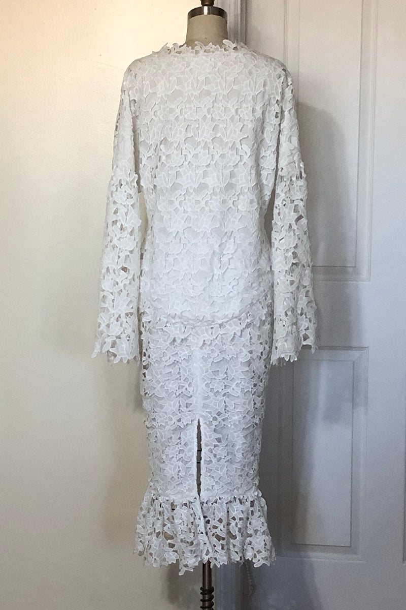 White lace hotsell skirt 3d