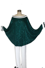 Sparkle Sequin Power Cape - Style #  2419SK  (Green/White)