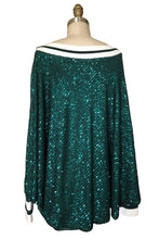 Sparkle Sequin Power Cape - Style #  2419SK  (Green/White)