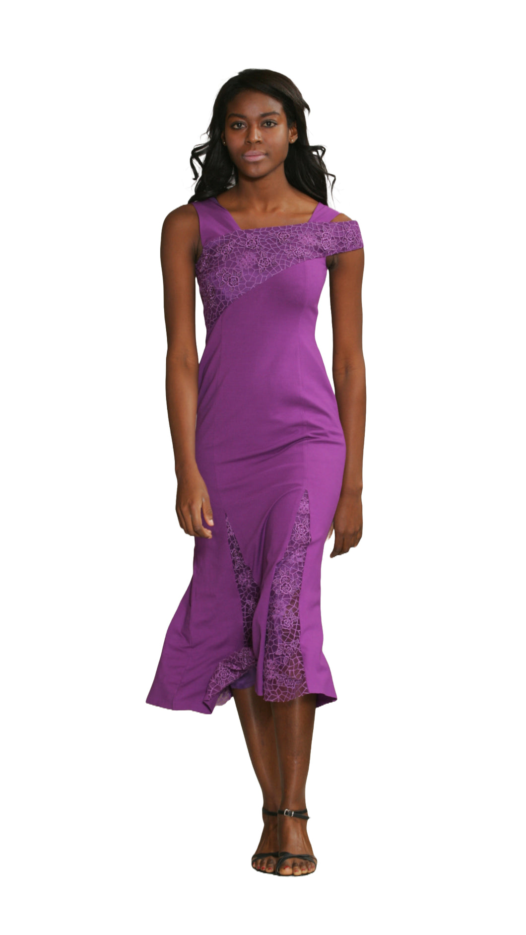 Jersey Dress (Purple) - Style# A7